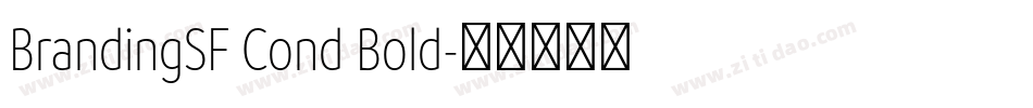 BrandingSF Cond Bold字体转换